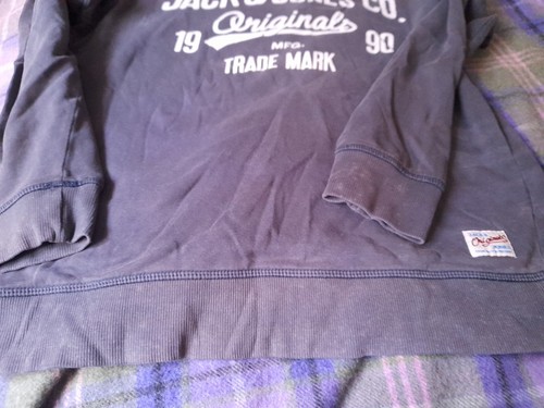Jack & Jones Men's Blue Small Pullover Sweatshirt. Good. - Picture 4 of 12