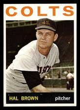 1964 Topps Hal Brown #56 EX Houston Colt .45s