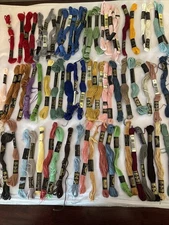 DMC Flower thread lot of Over 60 assortment  New And Partial