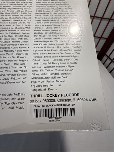 Tortoise TNT Vinyl Title Limited Color Clear Black And Blue Thrill Jockey R4 - Picture 4 of 14