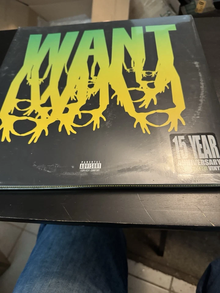 3OH!3 - Want PUKE GREEN COLORED Vinyl LP x/1000 15th Anniversary NEW Seal - Image 2 of 2