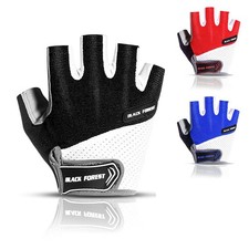 Cycling Bike Motorcycle Gloves MTB Shockproof Padded Workout Half Finger Gloves