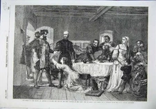 Original Old Antique Print Arrest John Brown Fine Art Lollard Johnston 1856