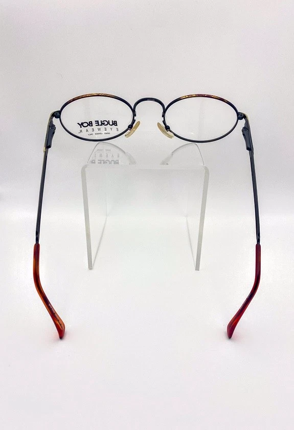 Años 90 Deadstock | Anteojos redondos de metal con carey Bugle Boy | Marco vintage Foto 4 de 4