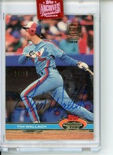 2019 Topps Archives Signature Series Auto Tim Wallach 4/18 1991 Stadium Club 463