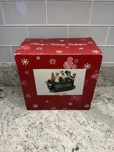 Disney Epcot Holiday Theme Park Train Car Christmas Decor Figurine 2008 A - Bild 1 von 4