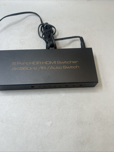 5 in 1 Out 4K HDMI Switcher with IR Remote Support Auto-Switch