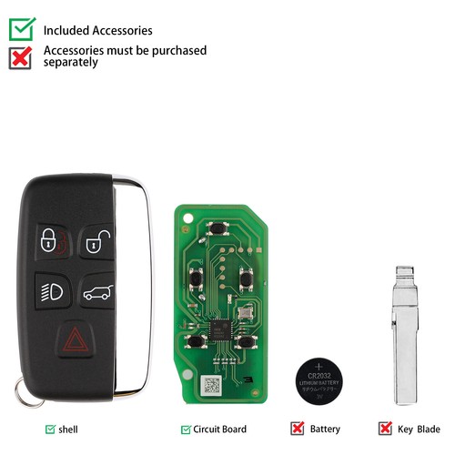 Llave remota inteligente Xhorse XSLR01EN XM38 para Land Rover 5 botones para herramienta de llave VVDI - Imagen 4 de 10