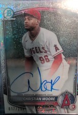 2025 Bowman - Chrome Prospect Autographs Christian Moore #CPA-CMO Speckle...