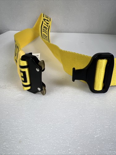Cinturón True Religion Amarillo Wuhl Estilo Militar Hebilla de Apretar Talla S/M - Imagen 3 de 7
