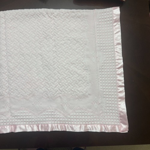 Manta Bebé Rosa Futuro Brillante Acrílico Satinado Pequeño Ángel Conejito Nube De Colección? - Imagen 14 de 18