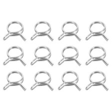 12Pcs 15mm ID 15-18mm OD Double Wire Spring Hose Clamp Spring Clips Clamps