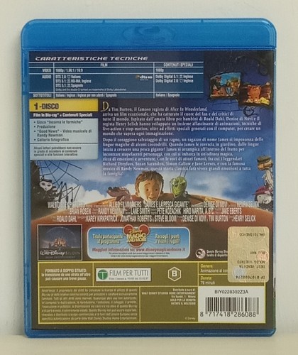 James e la pesca gigante Edizione speciale - Bluray (1996) Disney - Imagen 2 de 3
