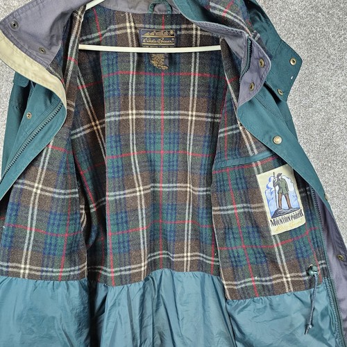 Vintage EDDIE BAUER Parka Mens XL Plaid Wool Lined Coat Mountain Military Jacket - Picture 12 of 15
