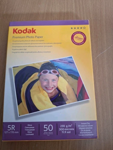 New Sealed  Kodak Premium Photo Paper 127×178 MM GLOSS 50 SHEETS