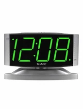 Home Digital Alarm Clock – Swivel Base - Outlet Powered, Simple Operation, Al...