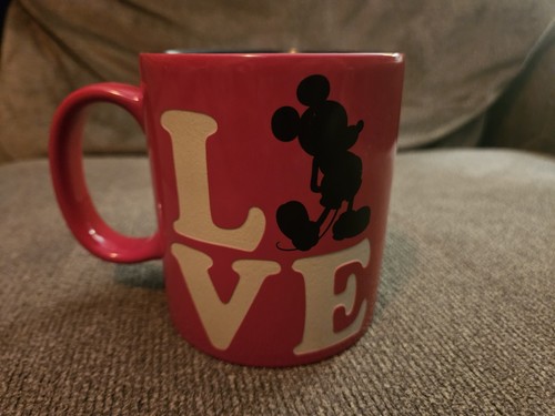 Vintage Walt Disney Mickey Mouse LOVE Kaffeetasse Becher Antik Sammlerstück RAR!☕️ - Bild 1 von 10