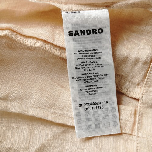 Sandro Paris Women's Top Size 1 / S Cropped Ruffles SFPTO00520 RRP: 118 EUR - Picture 7 of 10