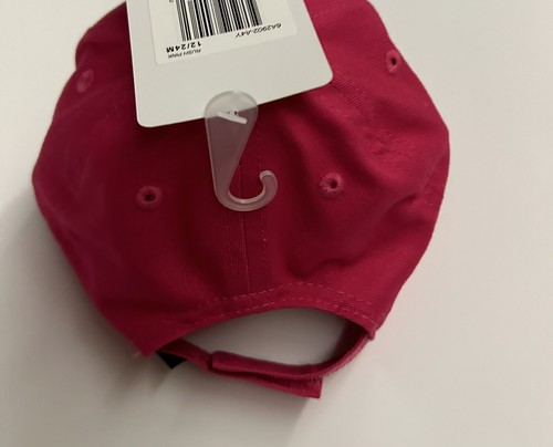 New Nike Hat Cap Hot Pink Embroidered White Swoosh Logo Adjustable 12M- 24M - Picture 2 of 12
