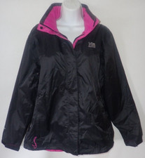 Karrimor Lined Rain Jacket Women 8 Black Pink Hiking Trail Casual Weathertite