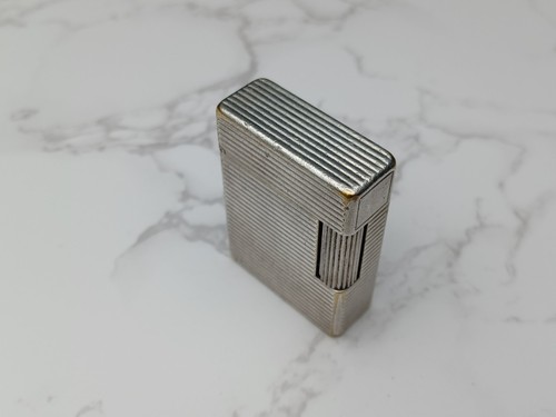 ST DUPONT Line 1 BS Gas Lighter - L1 BS - Small Model - Silver plated- AD13-1637 - Picture 11 of 24
