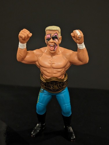 1990 WCW Galoob Series 1 Sting With Blue Tights Vi...