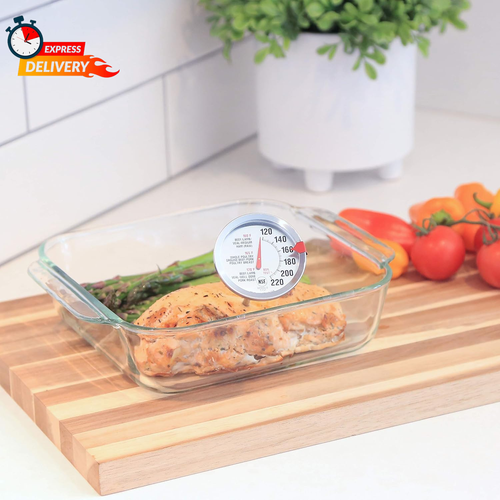 AH1 Stainless Steel Oven Safe Meat Thermometer, Extra Large 2.5-Inches Dial, Tem - Picture 6 of 12