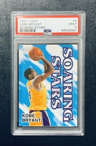 1997-98 Fleer KOBE BRYANT Soaring Stars Insert 2nd Year PSA 9 LOW POP Lakers