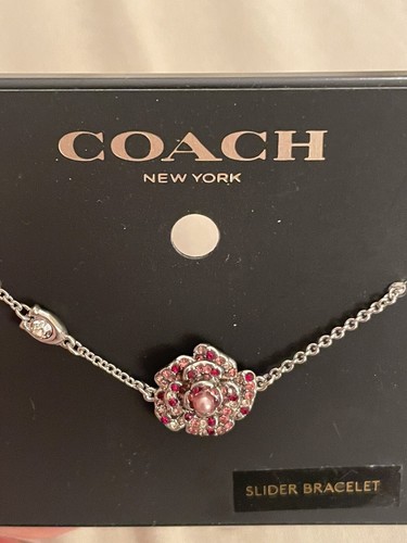 Coach Sparkling Rose Slider Bracelet NWT Out Stock At Retailers. Fast delivery - Picture 3 of 6