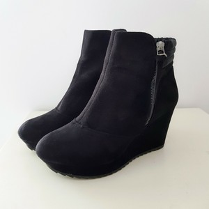 suede wedge boots uk