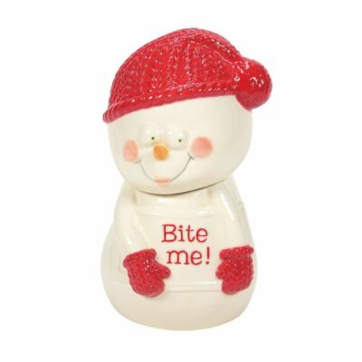 Dept. 56 Snowpinions Bite Me Cookie Jar   6009169
