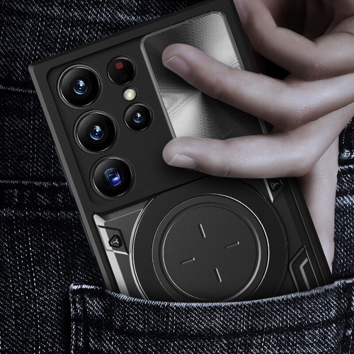 For Samsung S23 S24 Ultra S22 S21 S20 FE Magnetic Armor Stand Magsafe Case Cover - Picture 8 of 18