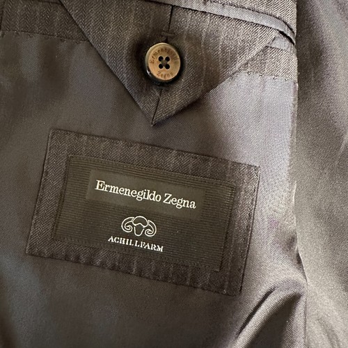 Blazer Ermenegildo Zegna Achillfarm Hombres Talla 46R Saks Fifth Avenue Lana Seda - Imagen 8 de 11