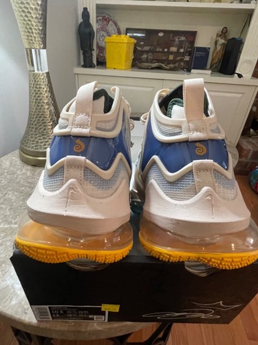 Nike Lebron XIX 19 Mens Basketball Shoes Pearl White University Gold - Picture 6 of 11