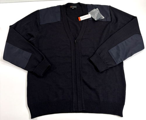 NEU MIT ETIKETT 3XL COBMEX 5088 COMMANDO PULLOVER V-AUSSCHNITT REISSVERSCHLUSS VORNE DUNKELMARINE - Bild 1 von 3