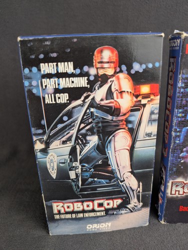 Robocop & Robocop 3 VHS Orion Home Video 1987 Peter Weller 80's SciFi Action - Imagen 6 de 6
