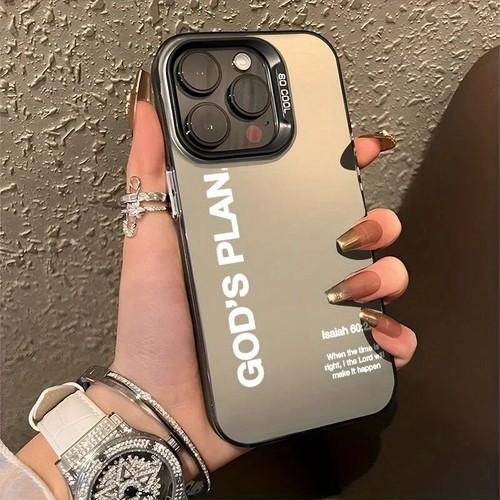 God's Plan Jesus Bible Verse Case for iPhone 16 12 13 mini 11 14 15 Pro Max XR 8 - Photo 10 sur 39