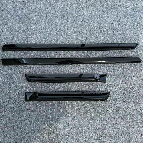 Cubierta de moldura lateral de puerta de carrocería negra para Toyota Land Cruiser LC200 2008-2021 - Imagen 4 de 5