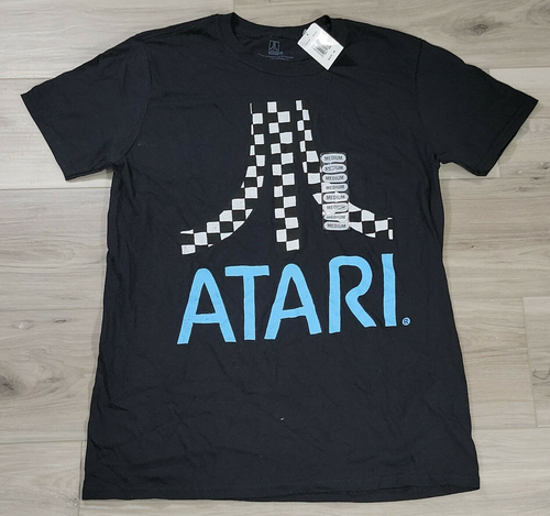 Atari Mens Graphic T-Shirt Black Medium New