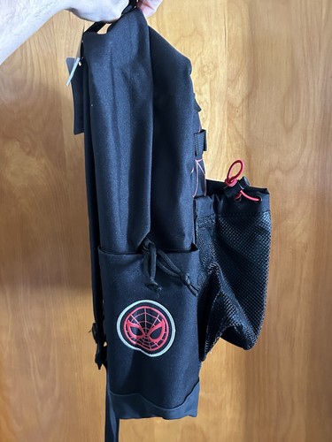 Marvel Spider Man Miles Morales Utility Backpack Laptop pocket Blk & Red Htf - Picture 3 of 4