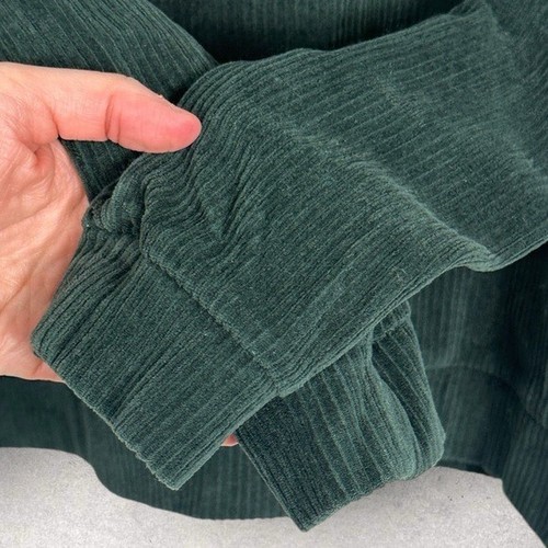 Sezane Mary Sweatshirt Hoodie Sage Green Size XS Velvet French Loungewear Cord - Picture 9 of 14