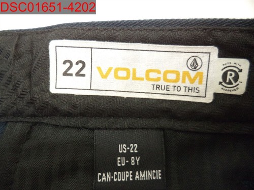 Volcom Boys Dark Navy Frickin' Modern Stretch Twill Pant 22(8 Slim) 196134189305 - Picture 4 of 9