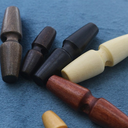10pcs Wooden Toggle Buttons Coat Jacket Cardigan Duffle Horn Sew Accs - Picture 8 of 17