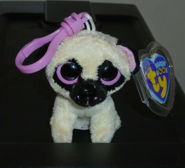 Ty Beanie Boos Pugsly Pug Dog 3