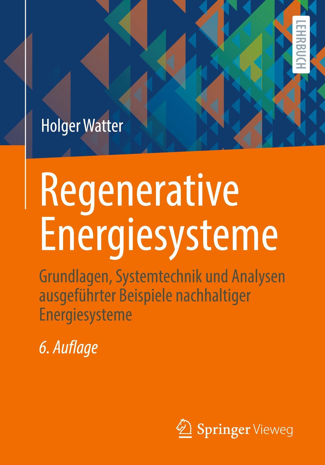 Thumbnail - Regenerative Energiesysteme | Holger Watter | Taschenbuch | Paperback