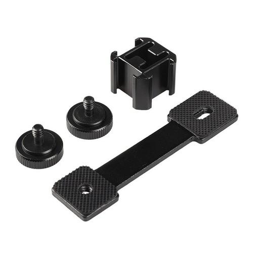 Triple Cold Shoe Mount Adapter MIC Extension Bar for Zhiyun Smooth 4 DJI Osmo - Picture 4 of 12