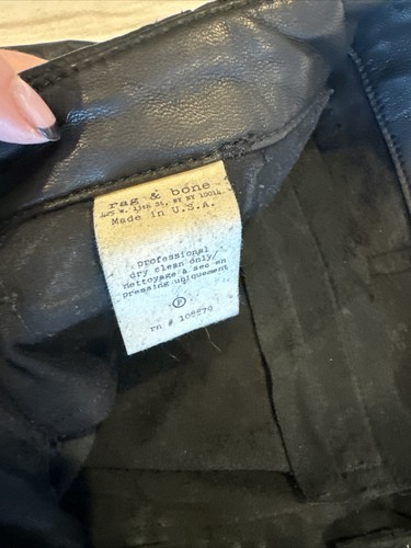 Lumpen and Bone schwarz Lederhose Lammleder Gr. 23 Neu ohne Etikett - Bild 8 von 12