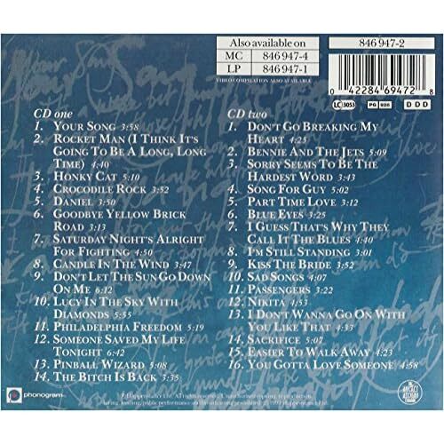 THE VERY BEST OF ELTON JOHN (1990) - ROCK HITS SONG TRACKS SEALED MUSIC AUDIO CD - Bild 10 von 12