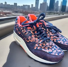 靴 Nike Wmns Air Max 1 Liberty QS 24cm Nike Air Max 1 QS Liberty Of London Blue Recall - Size W6.5