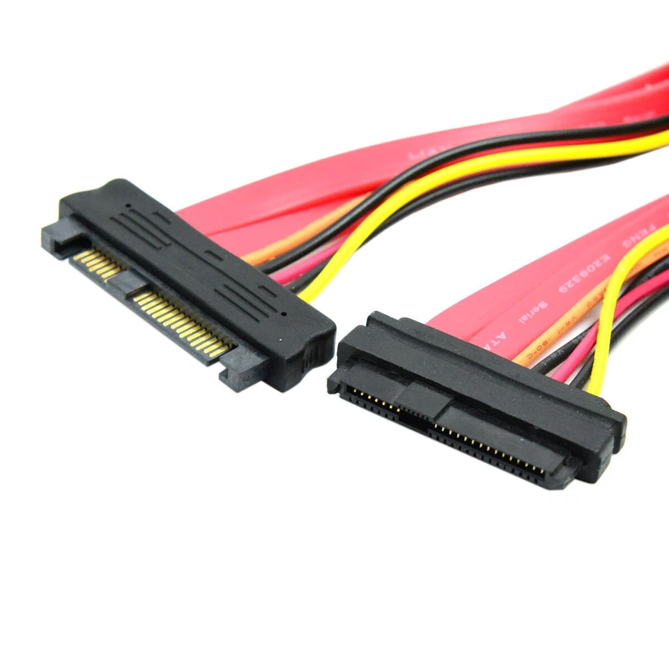 29Pin SAS Hard Disk Drive SFF-8482 SAS Cable Male to Female Extension Cable - Image 2 of 4